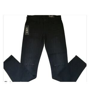 SIWY LOS ANGELES BLACK DISTRESSED SKINNY JEANS 26